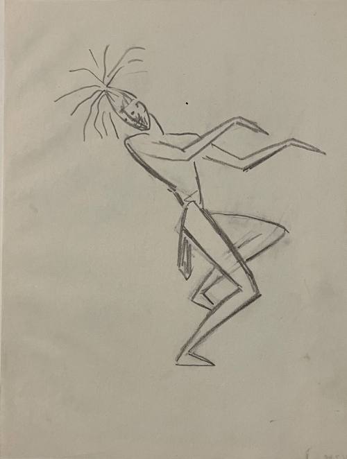 Untitled Sketch for La Fonda Hotel