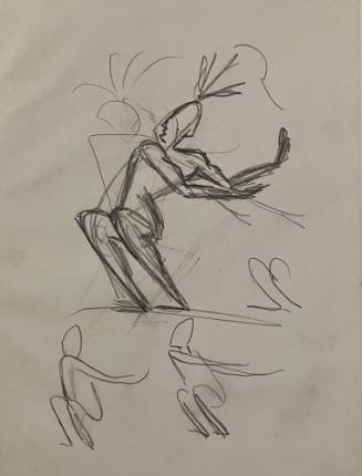 Untitled Sketch for La Fonda Hotel