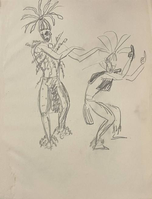 Untitled Sketch for La Fonda Hotel