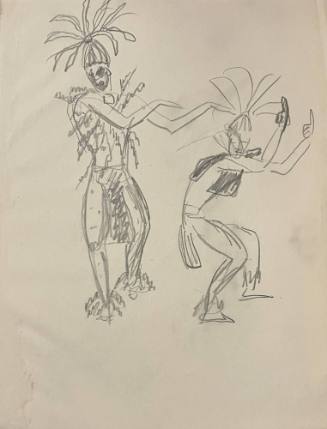 Untitled Sketch for La Fonda Hotel