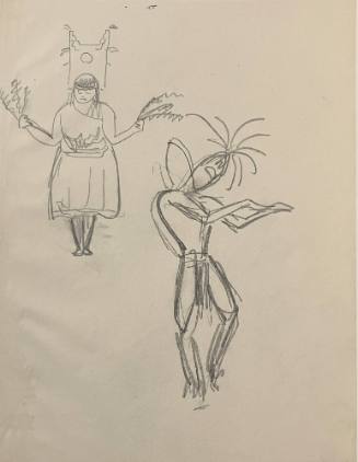 Untitled Sketch for La Fonda Hotel