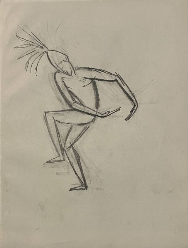 Untitled Sketch for La Fonda Hotel