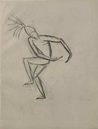 Untitled Sketch for La Fonda Hotel