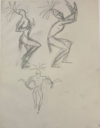 Untitled Sketch for La Fonda Hotel