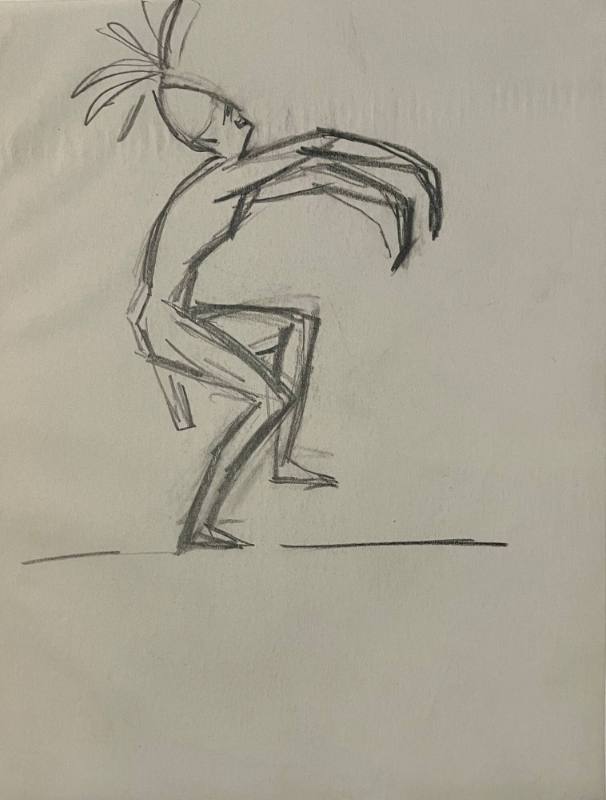 Untitled Sketch for La Fonda Hotel