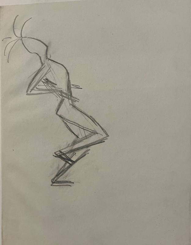 Untitled Sketch for La Fonda Hotel