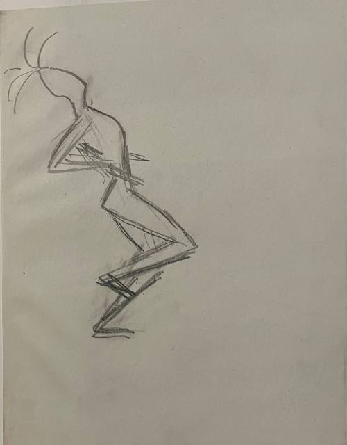 Untitled Sketch for La Fonda Hotel