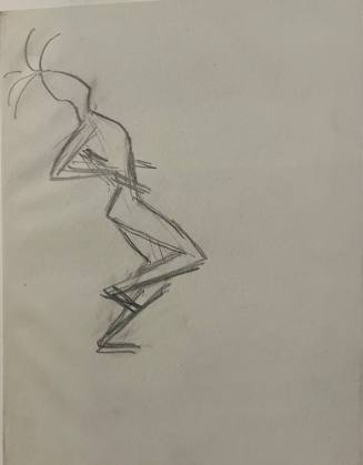 Untitled Sketch for La Fonda Hotel