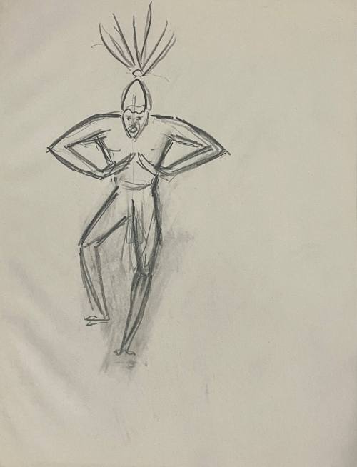 Untitled Sketch for La Fonda Hotel