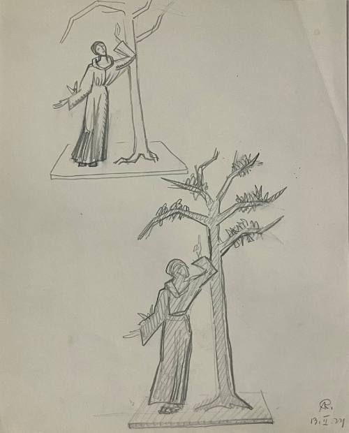 Untitled Sketch for La Fonda Hotel