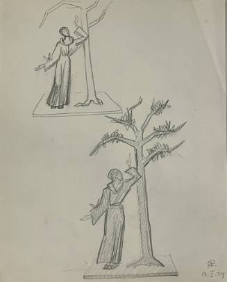 Untitled Sketch for La Fonda Hotel