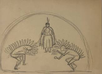 Untitled Sketch for La Fonda Hotel