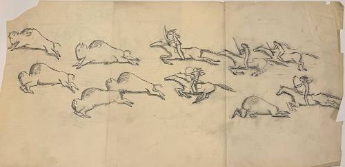 Untitled Sketch for La Fonda Hotel