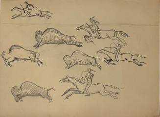 Untitled Sketch for La Fonda Hotel