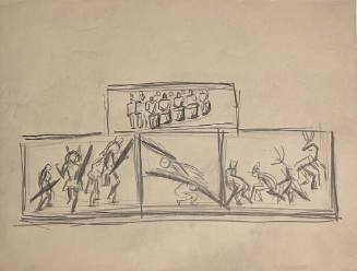 Untitled Sketch for La Fonda Hotel