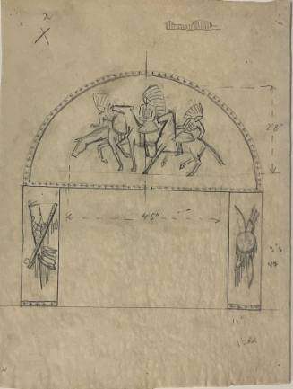 Untitled Sketch for La Fonda Hotel