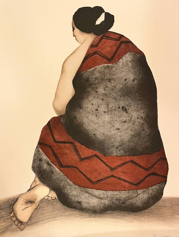 Woman with Manta (3/10)