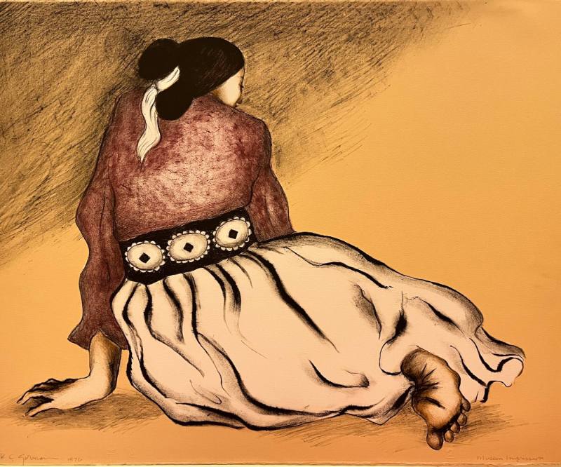 Navajo Woman with Concho