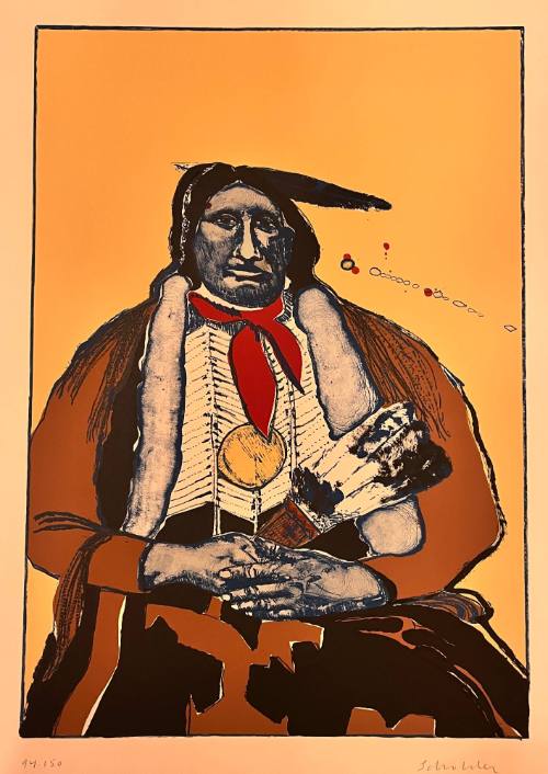 Indian with Feather Fan [State I] (30/10)