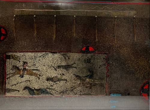 Badlands Battle with Blanket Strip