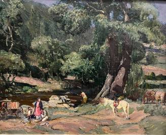 Indian Family Encampment Near Taos (Indian Picnic)