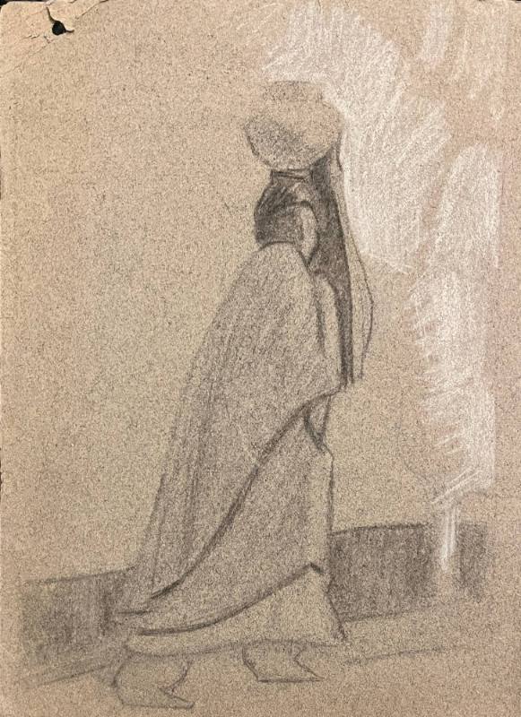 Pueblo Woman with Water Jar