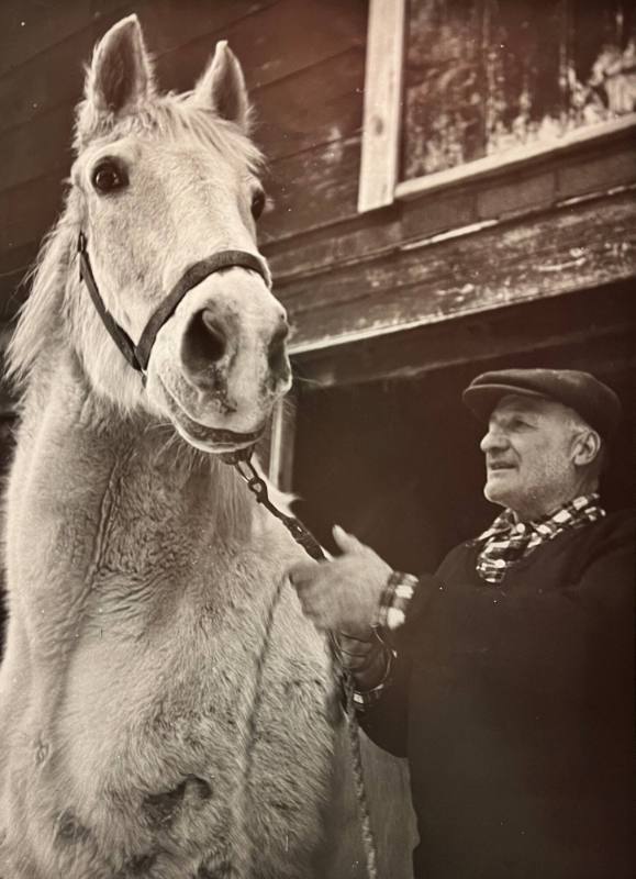 Farmer with Horse- Long Island, N.Y.