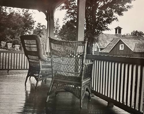 Porch with chairs near Phoenicia, N.Y.