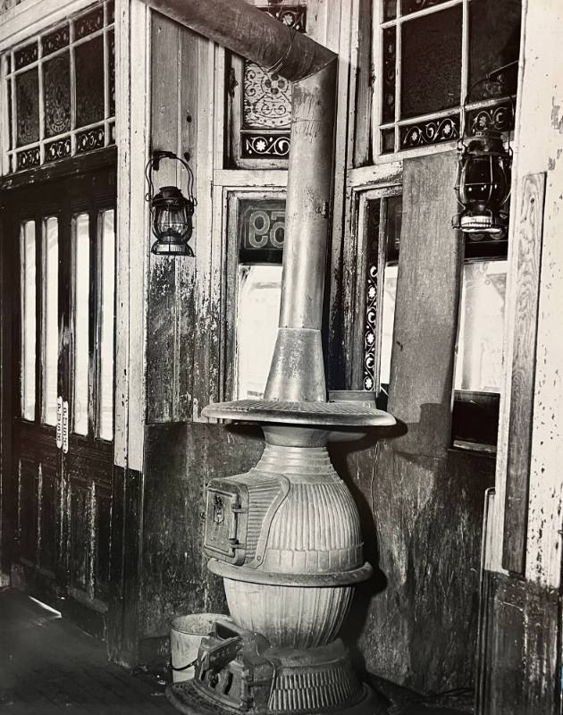 Coal Stove in 59th St. 3rd Avenue El Station, New York