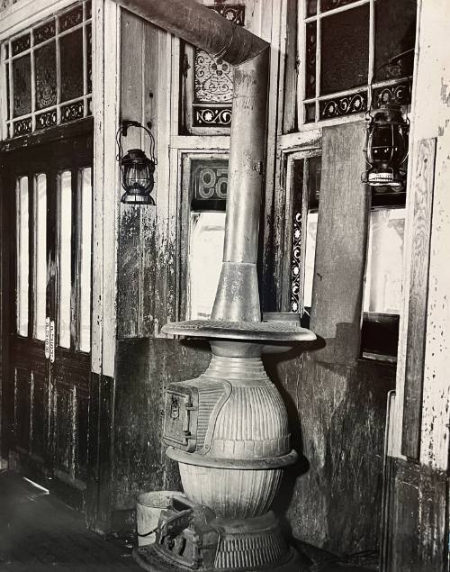 Coal Stove in 59th St. 3rd Avenue El Station, New York