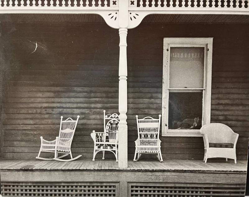Chairs on the Porch of a House Near Kingston, N.Y. 
