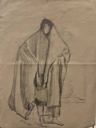Blanketed Pueblo Figure