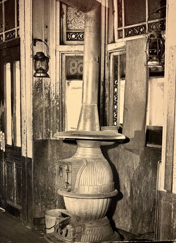 Stove in the El Station at 53rd St.