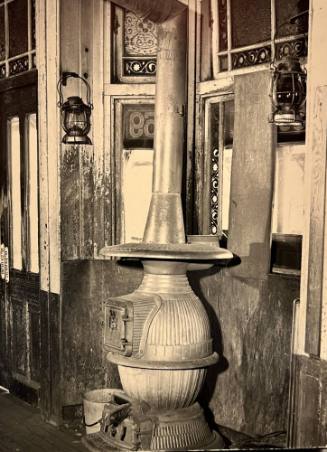 Stove in the El Station at 53rd St.