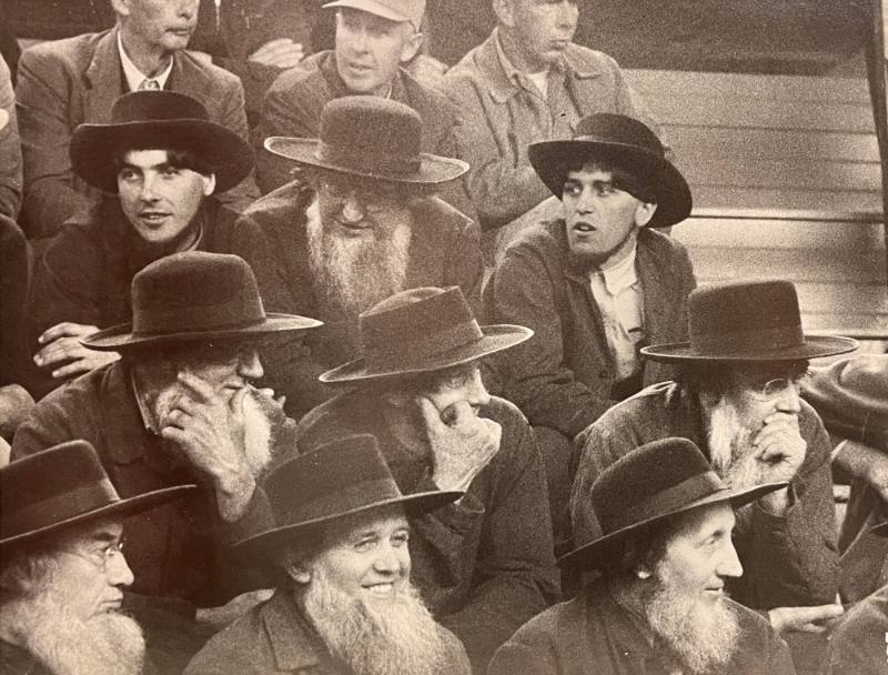 Untitled (Men with beards wearing hats)