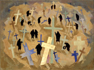 Barbara Latham, Quatro de Julio (Campo Santo, Winter), n.d., oil on canvas, 18 x 24 in. Collect…