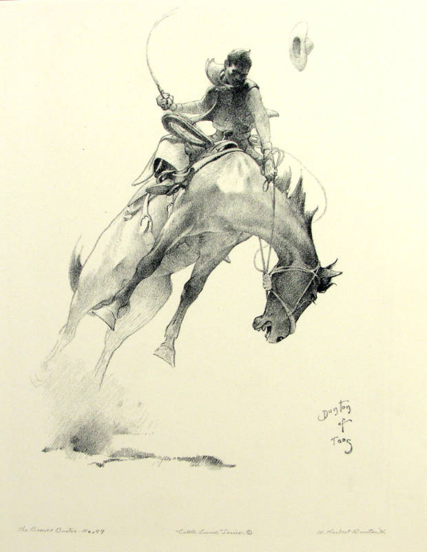 The Bronco Buster No. 49 (from the Cattle Land series)