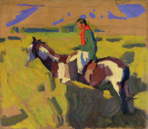 Untitled (Taos horse and rider)