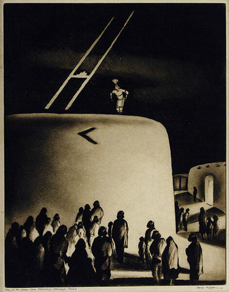 Eve of the Green Corn Ceremony - Domingo Pueblo