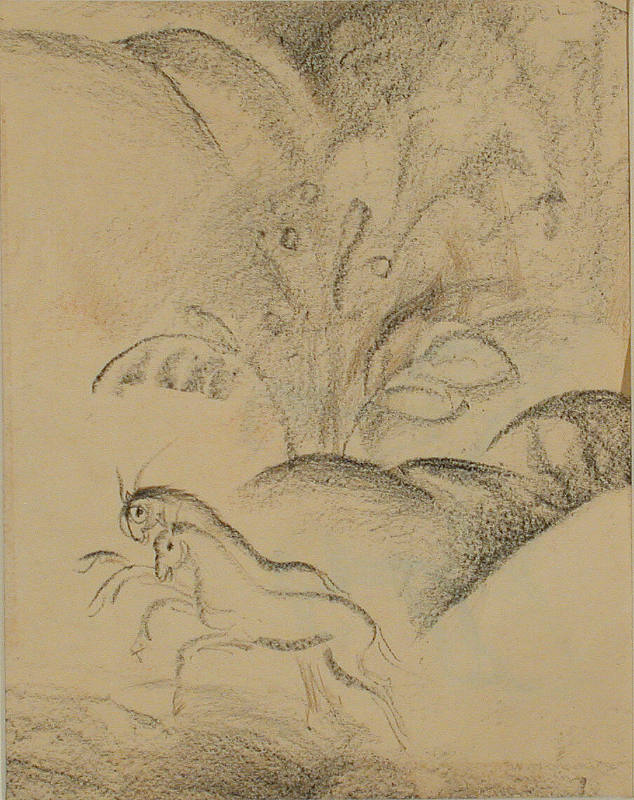 Two Deer in Landscape