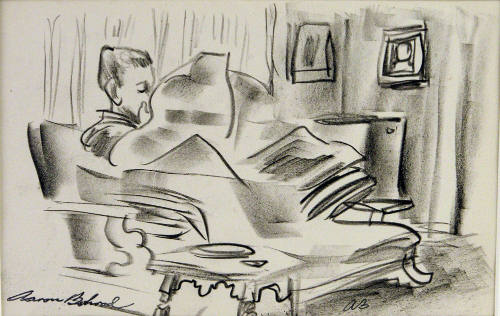Untitled (Man reading newspaper)