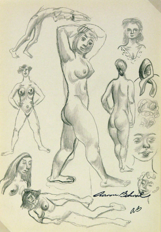 Untitled (Nude females and heads)