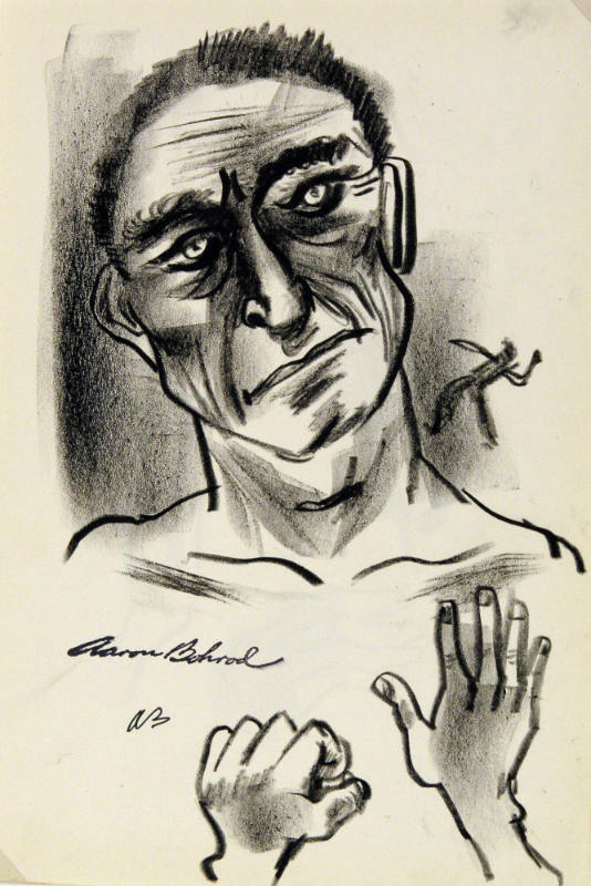 Untitled (Man's face and hands)