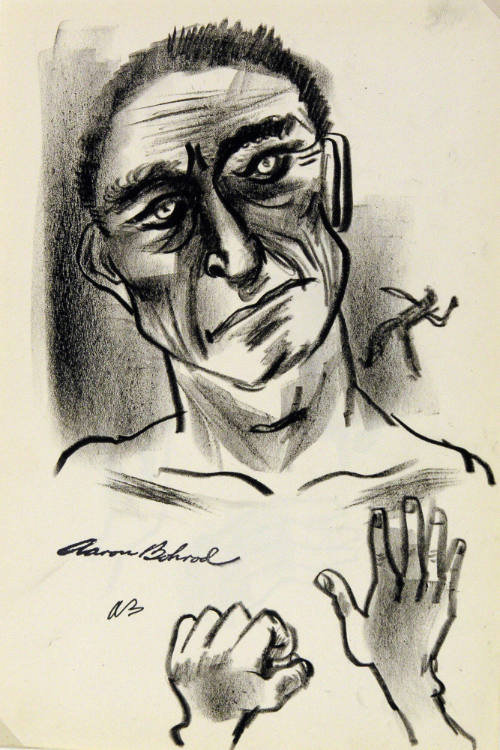 Untitled (Man's face and hands)