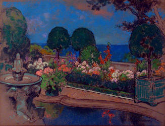 Fountain in Formal Garden
