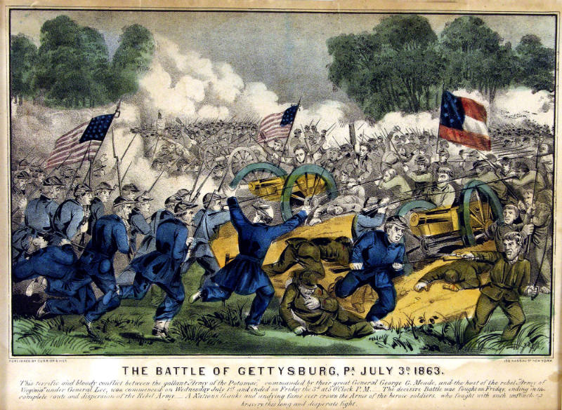 The Battle of Gettysburg, Pennsylvania, July 3, 1863