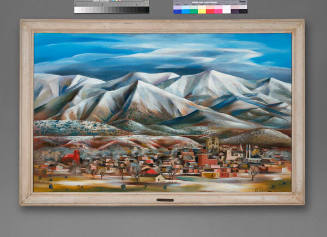 Paul Lantz, Snow in Santa Fe, circa 1935, oil on Masonite, 29 3/8 × 47 7/16 in. On long term lo…
