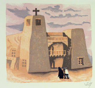 Untitled (Couple in Front of Christo Rey Church, Santa Fe)
