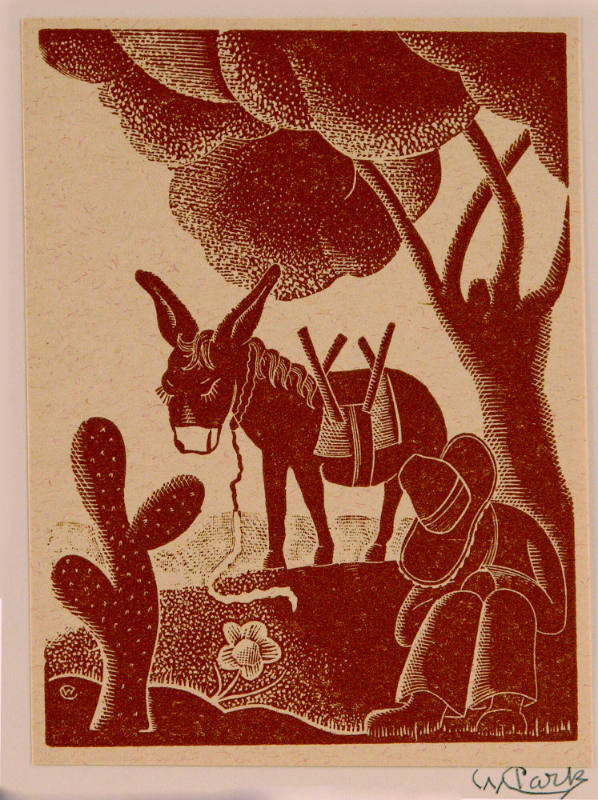 Untitled (Sleeping Mexican with burro)