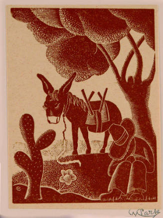 Untitled (Sleeping Mexican with burro)